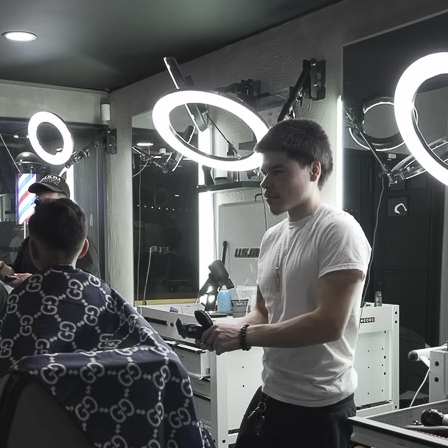 Ivan performing a precision cut